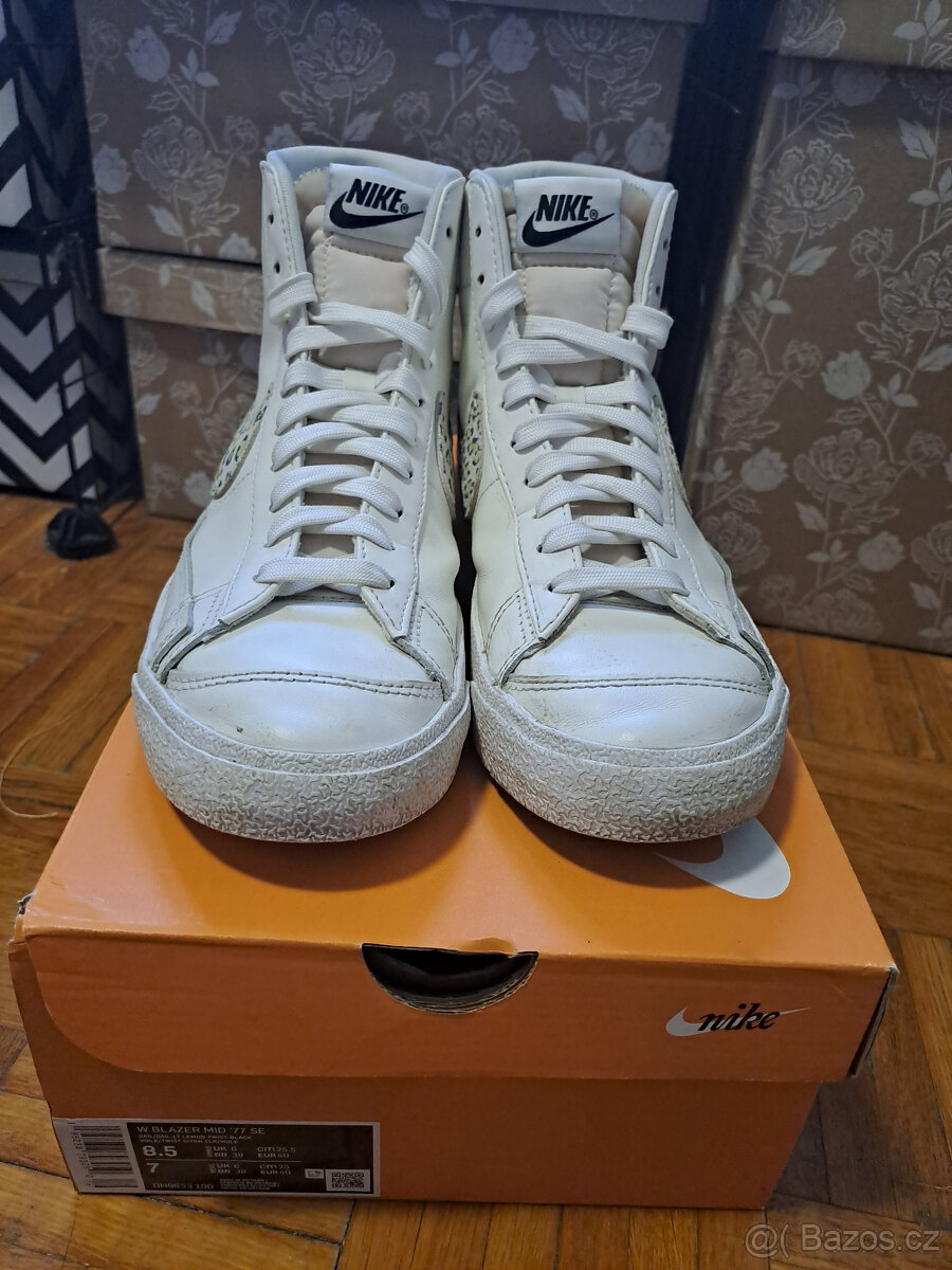 NIKE Blazer Mid '77 Lemon Leopard - 5