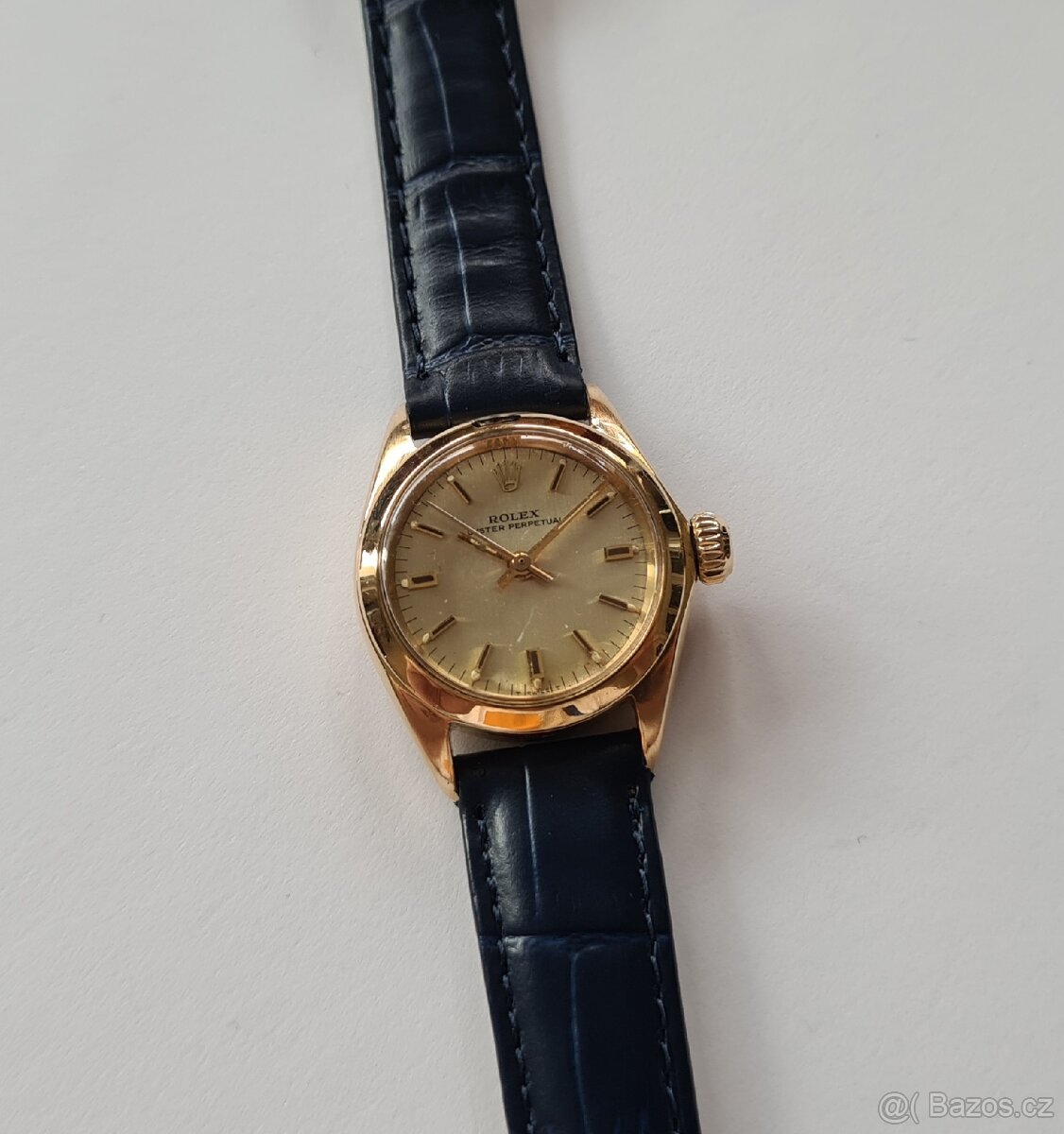 Zlaté dámské hodinky Rolex Oyster Perpetual 18K - 5