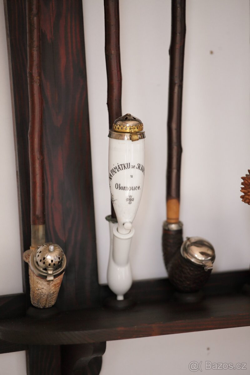 Dýmky Dýmka Polička Starožitné - 5