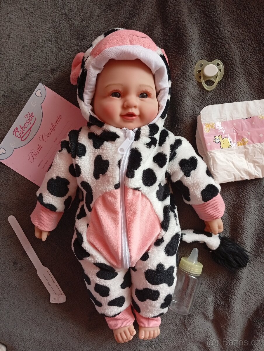 Realistická Reborn panenka kravička - 5