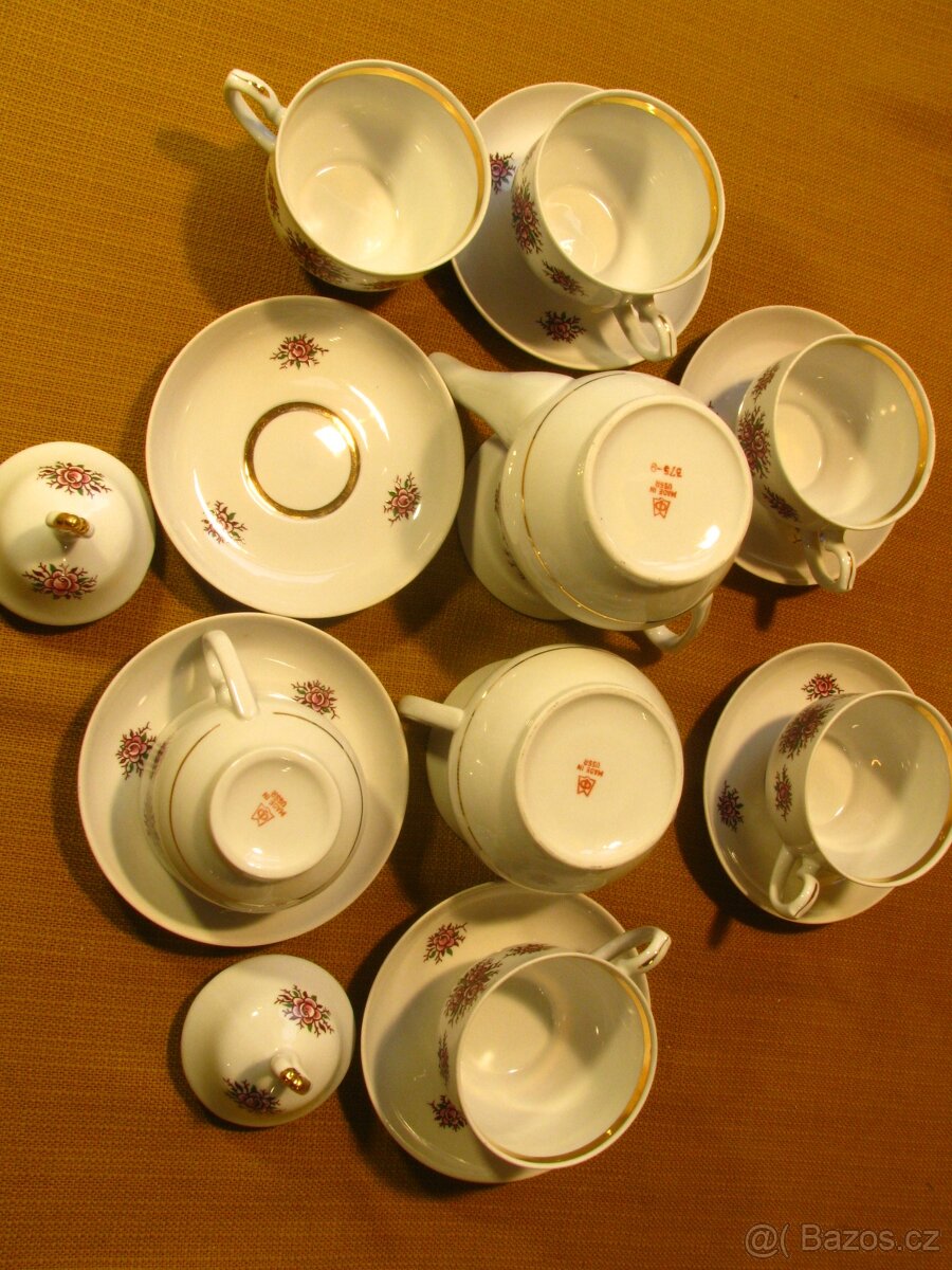 Čajový servis kompletní 8 dílný SSSR 50 let - 5