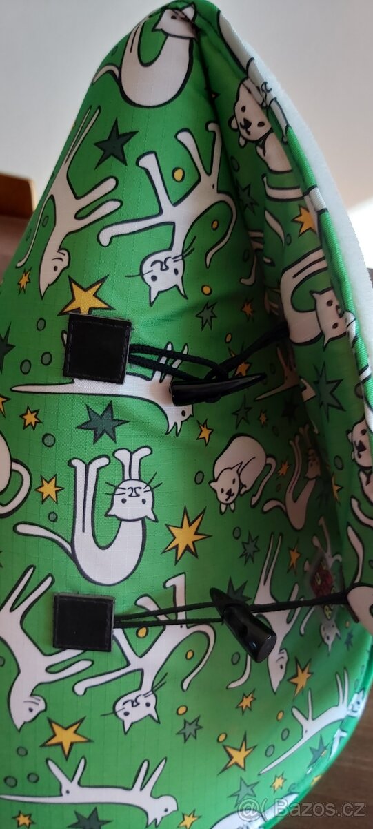 Pelíšek Teepee HUHU Cats - zelená 45cm - 5