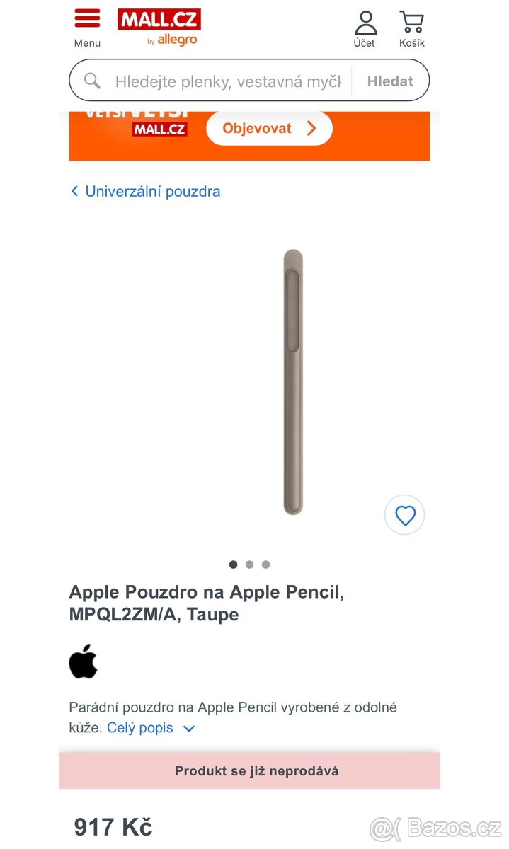 Nové Apple Pencil Case - kožené pouzdro kouřové barvy - 5