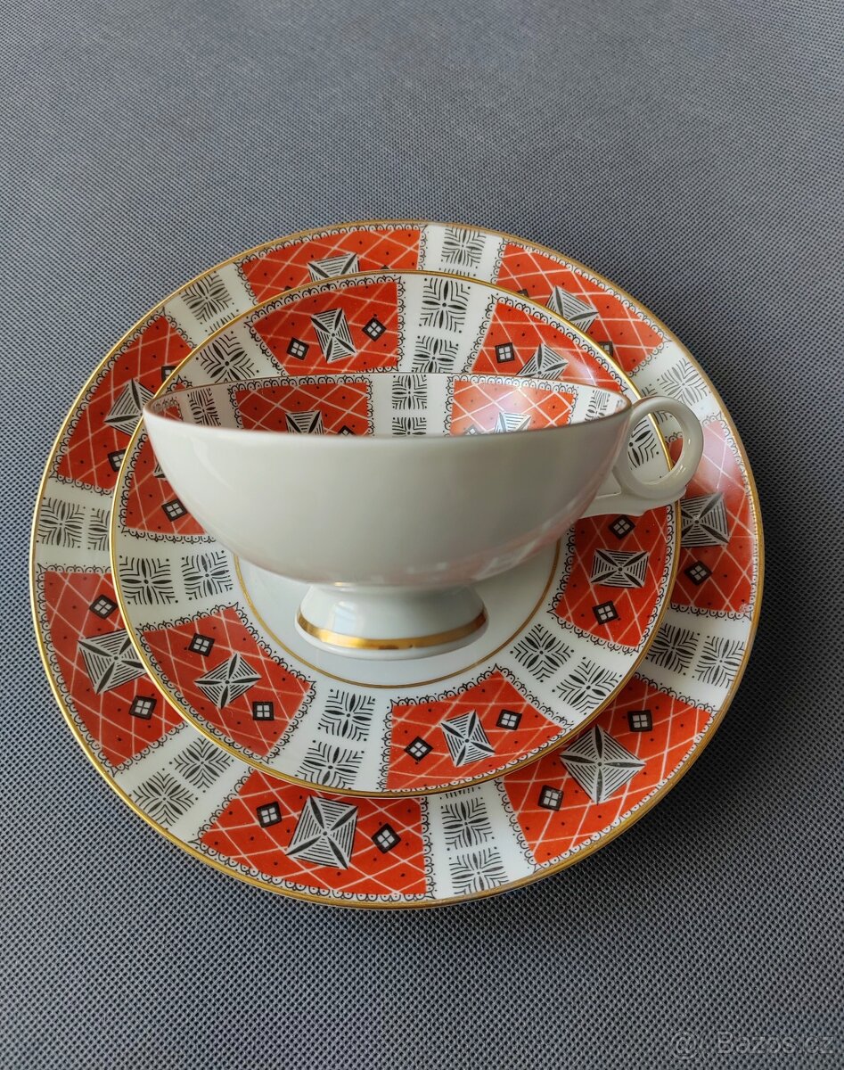 Luxusní porcelánová čajová souprava od Wallendorf - 5