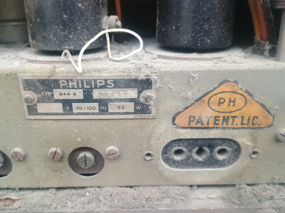 Rádio Philips 944 A lampové - 5