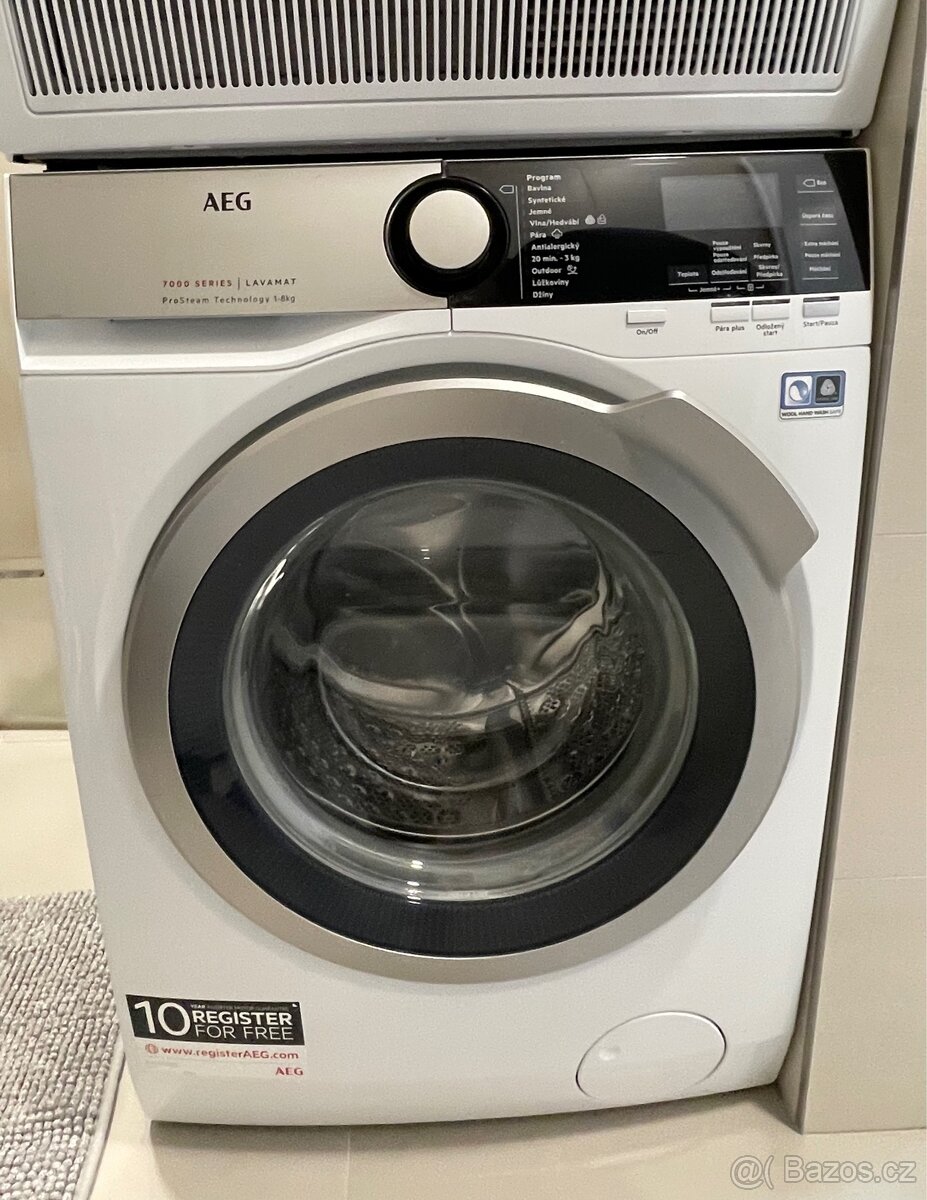 Pračka + sušička AEG – velmi dobrý stav - 5
