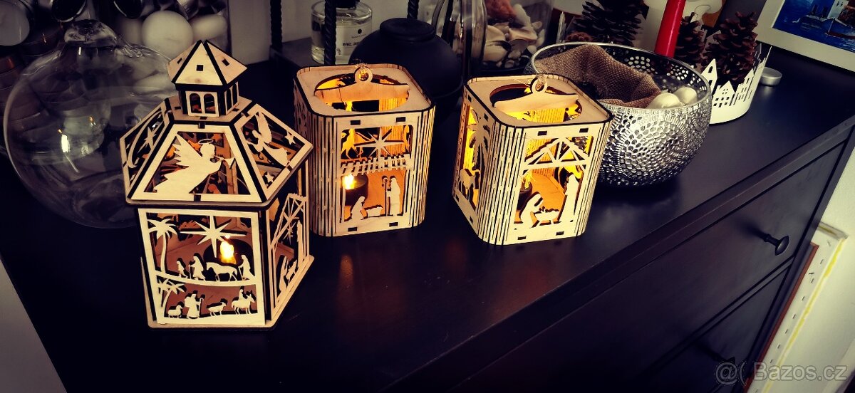 Vánoční dekorace betlémový svícen - 5
