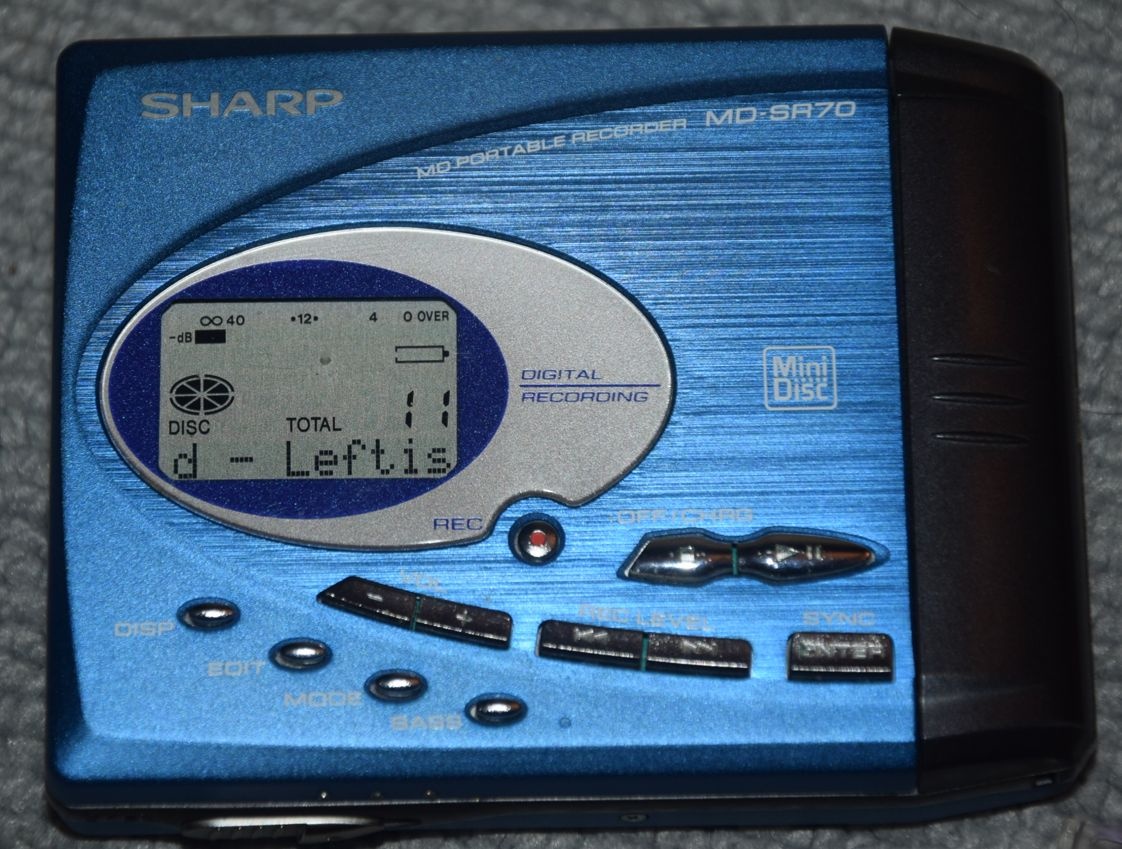 Minidisc SHARP MD-SR70, media, manual, příslušenství - 5