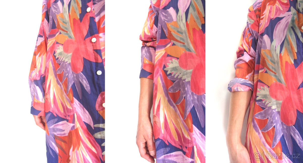 Tropické letní košilové šaty - 5