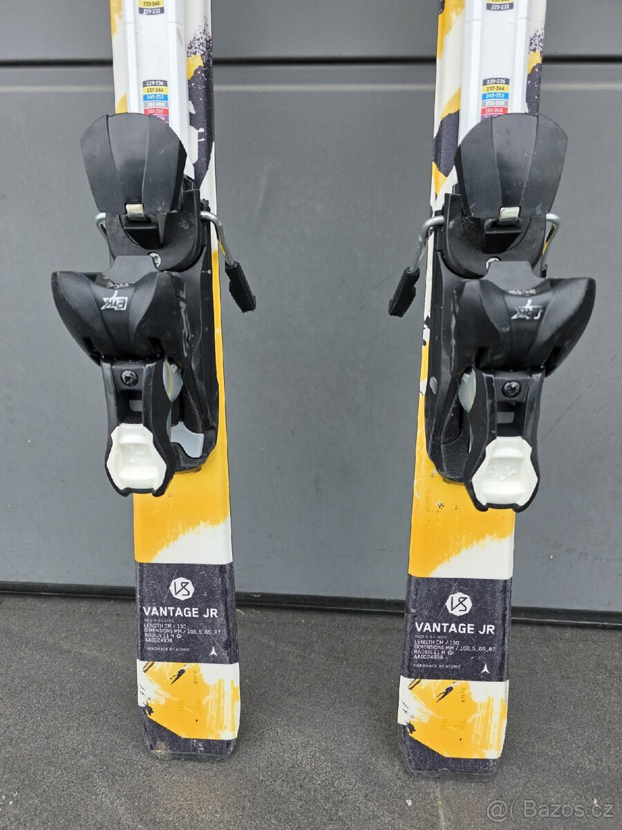 Lyže ATOMIC VANTAGE, 130 cm + lyžáky ROSSIGNOL - 5