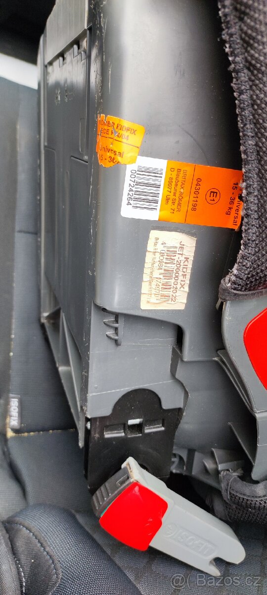 Prodám dětskou autosedačku Romer kidfix Isofix 15-36Kg - 5