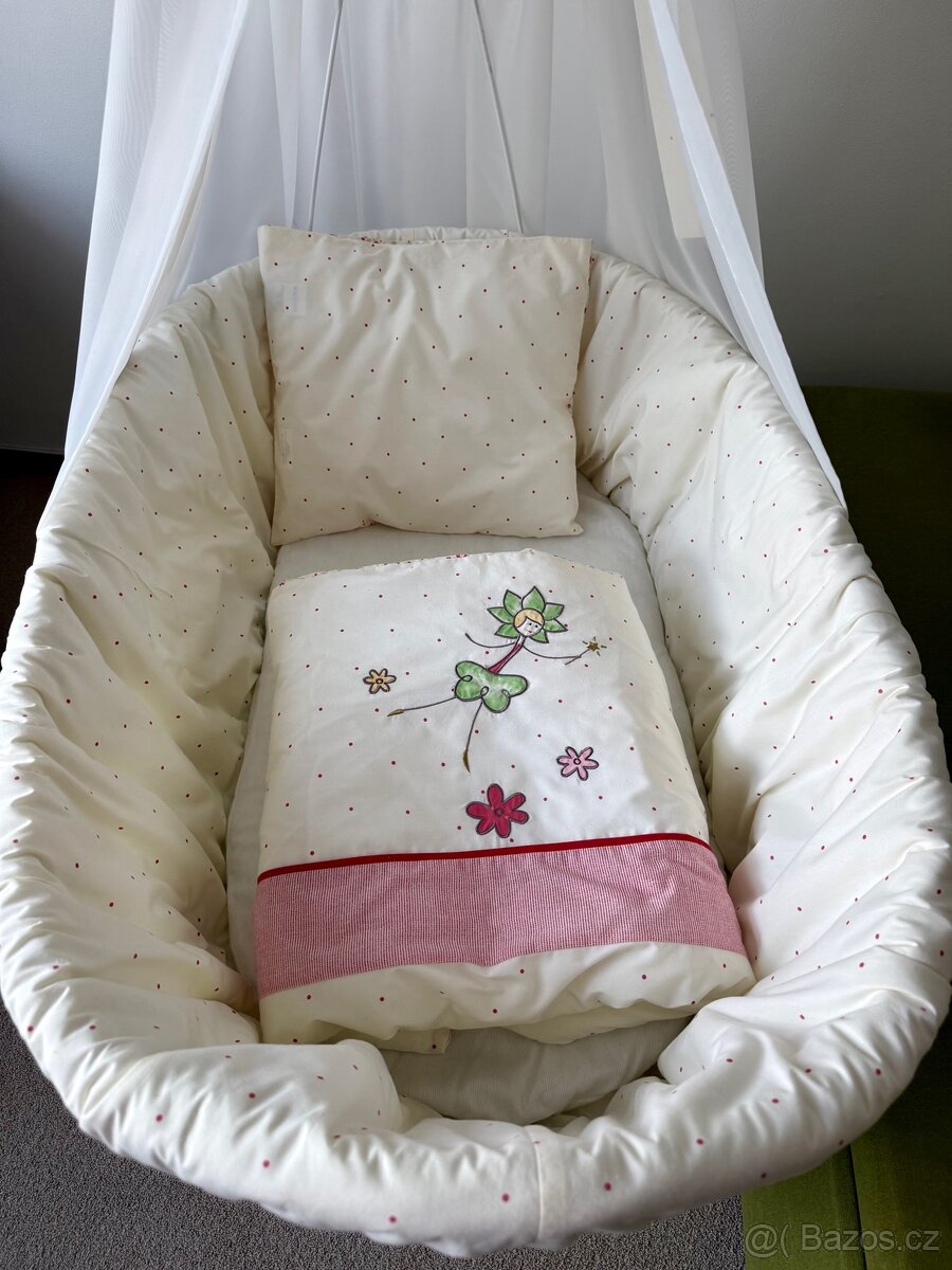 Proutěný košík na miminko - 5