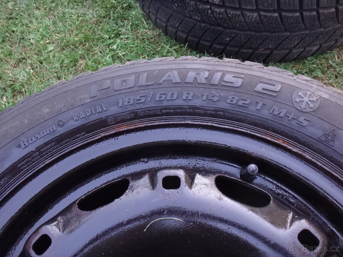 Prodám zimní 165x70 R 13 pneu na discích na Ford Focus - 5