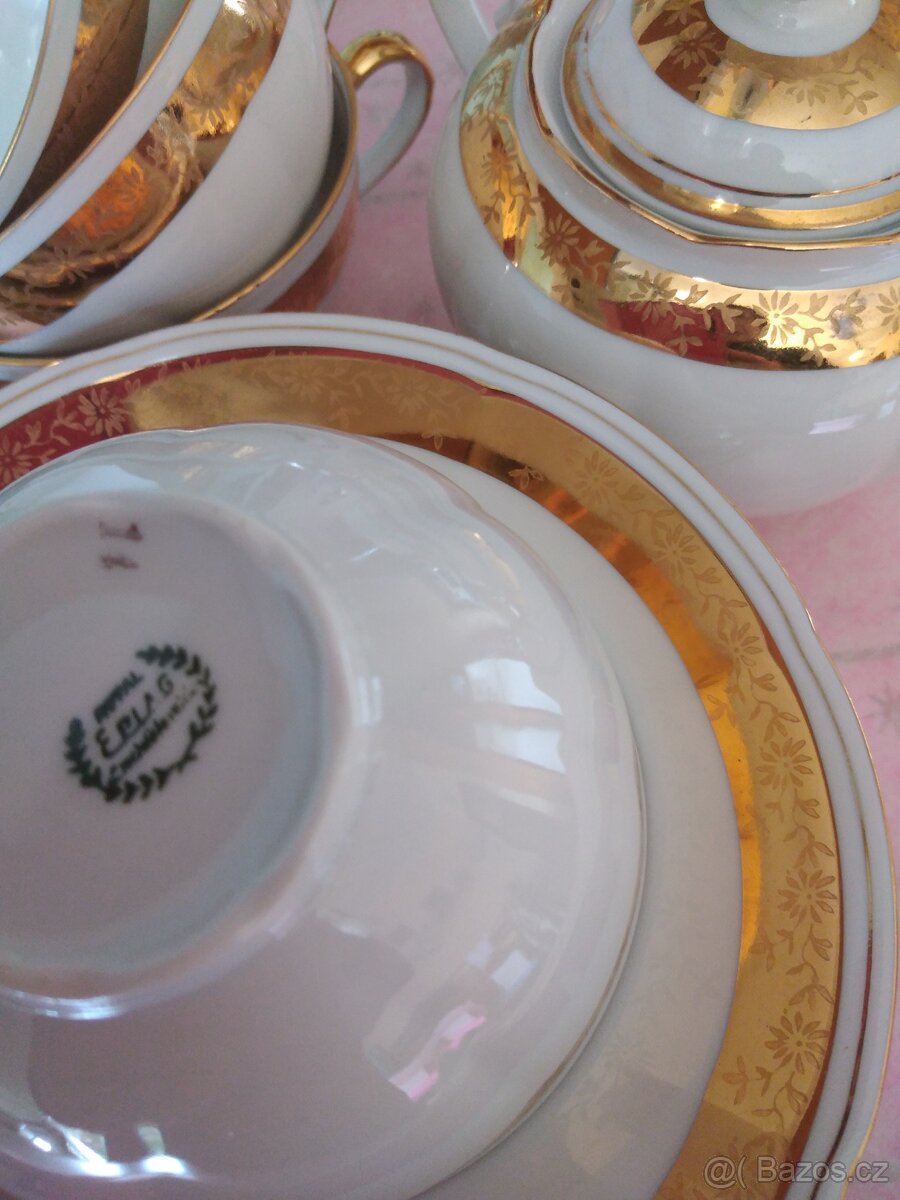 Luxusní sada porcelánu zn. Royal Epiag cechoslovakia - 5