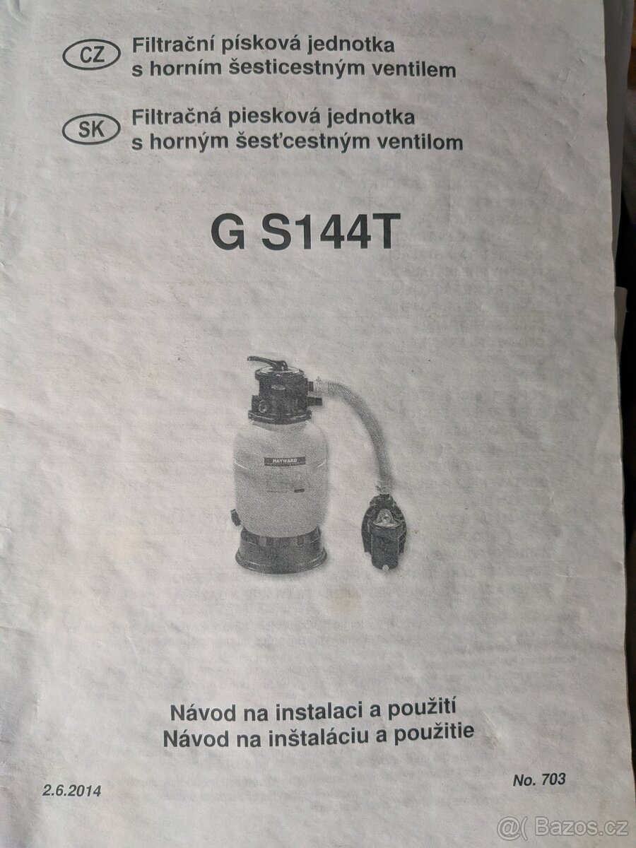 Bazénový set Azuro 3,6m Filtrace a čerpadlo. - 5