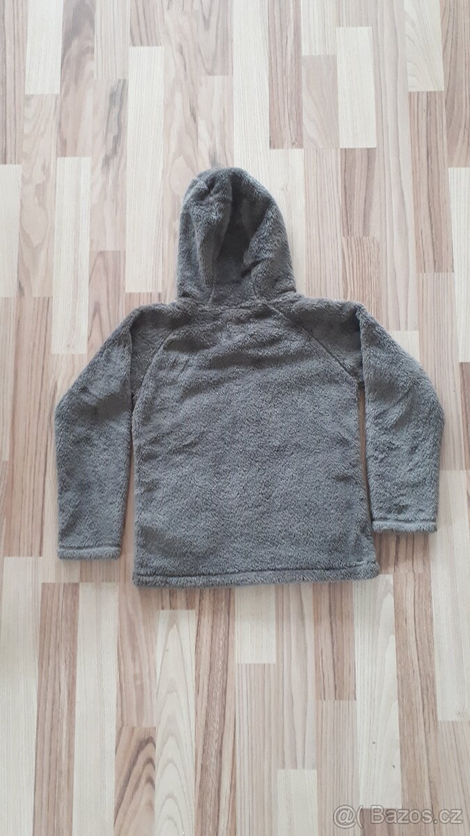 Hnědá chlupatá mikina PIDILIDI, vel. 128 - 5