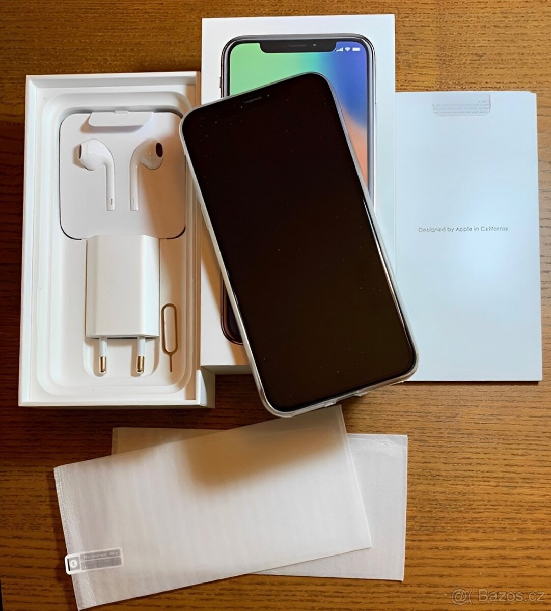 iPhone X Silver BATERIE 100% ZÁRUKA TOP - 5