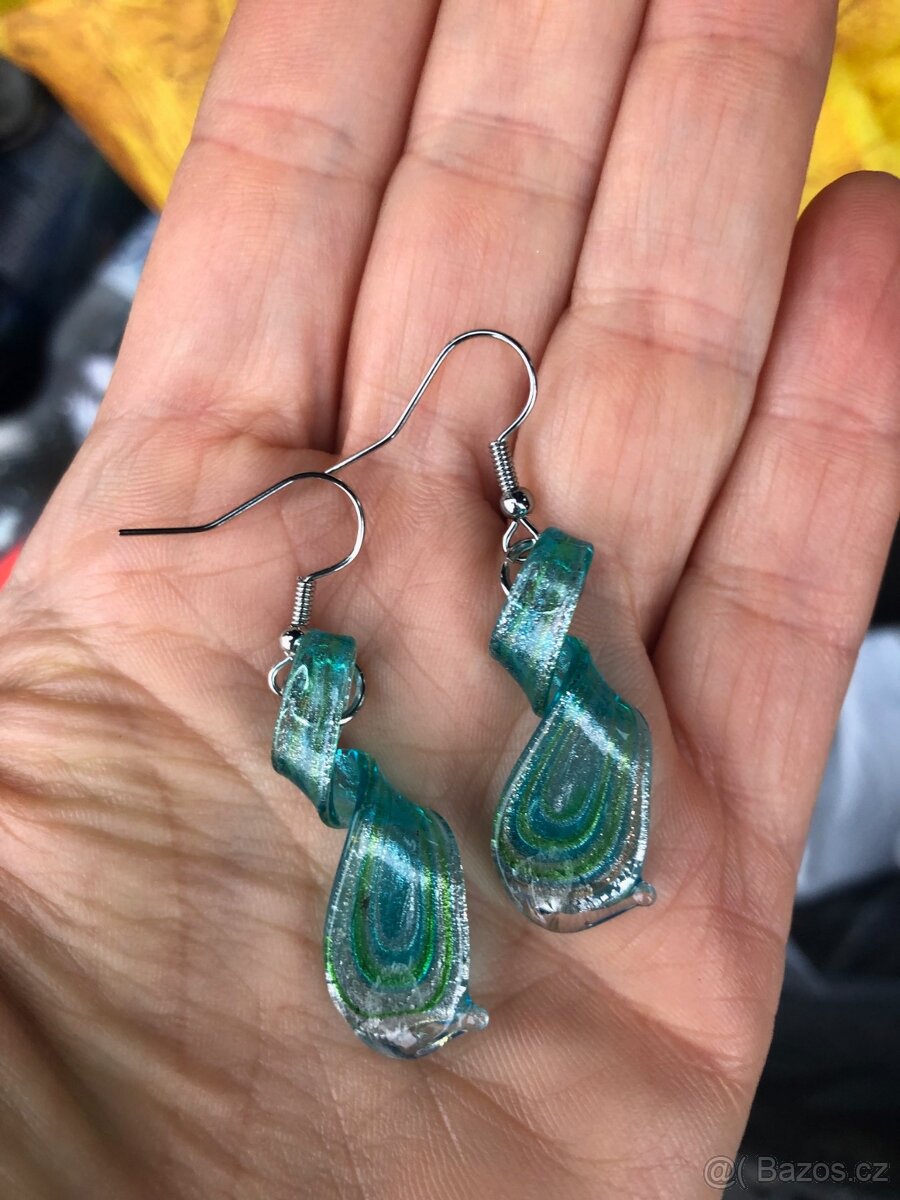 Sada šperky: přívěšek na krk + náušnice - 5