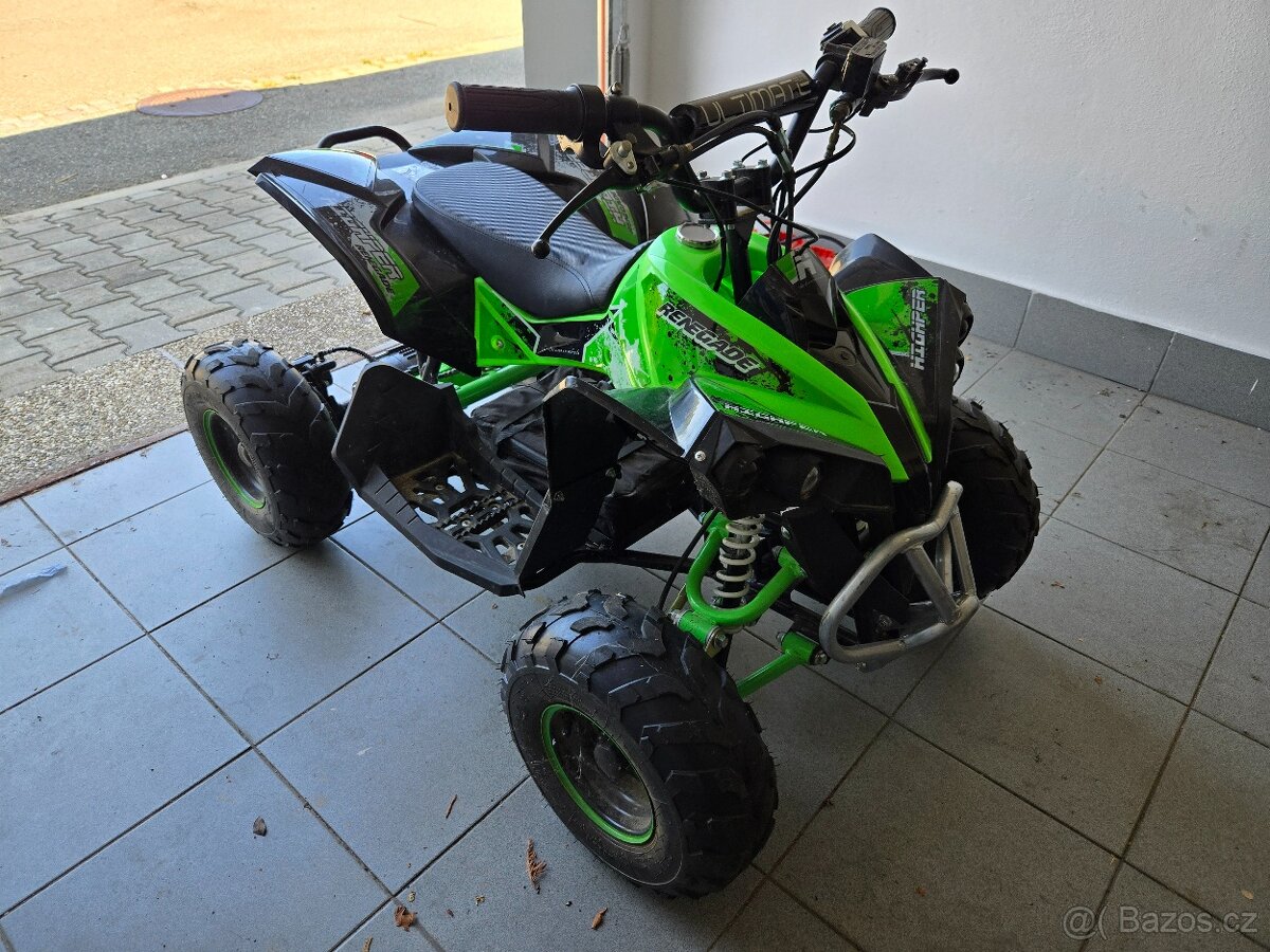 Dětská elektrická čtyřkolka 1200 W Ultimate Renegade zelená