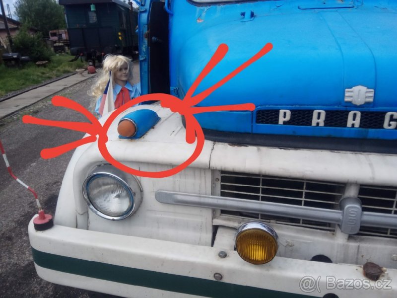 na Praga S5T přední masku, blatníky a další - 5