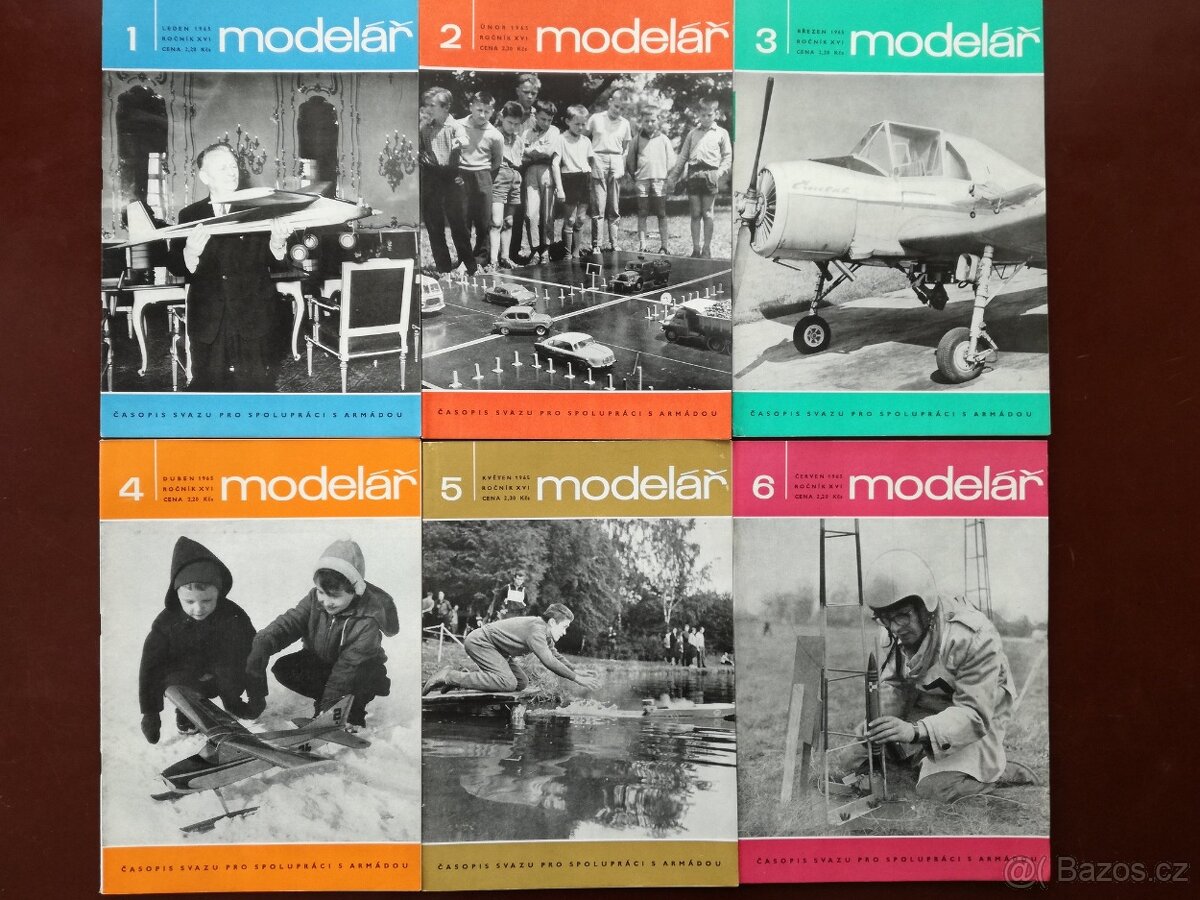 Časopis Modelář ročníky 1963, 1964, 1965, 1966, 1967 - 5