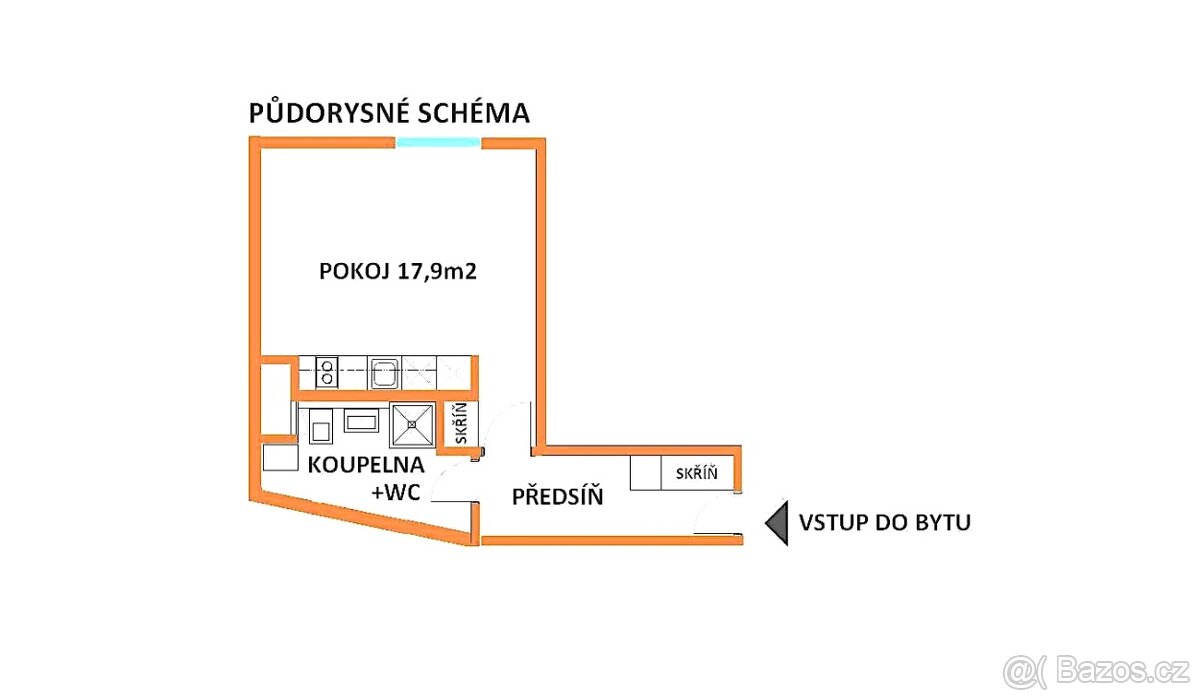Pronájem novostavby bytu 1+kk Mlýnská-od února 2026 - 5