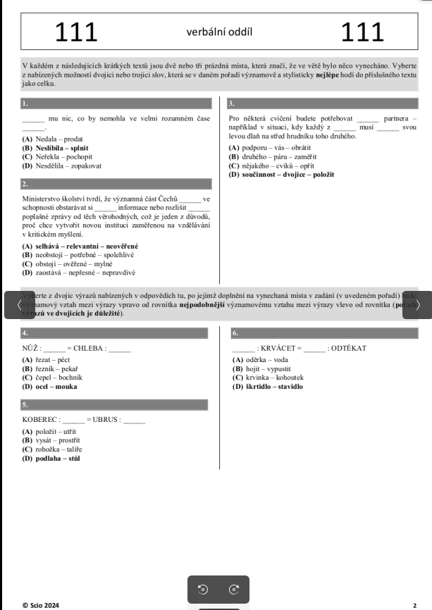 Scio OSP a ZSV cvicebnice a 50 testů :) - 5