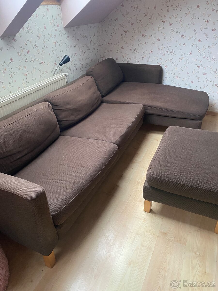 Rohová sedačka pohovka Karlstad Ikea - 5