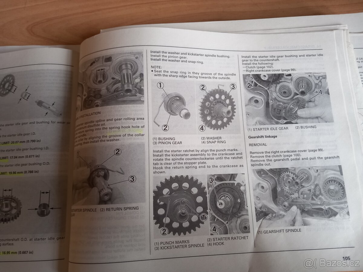 Manuál Honda CRF 450R 2004 - 5
