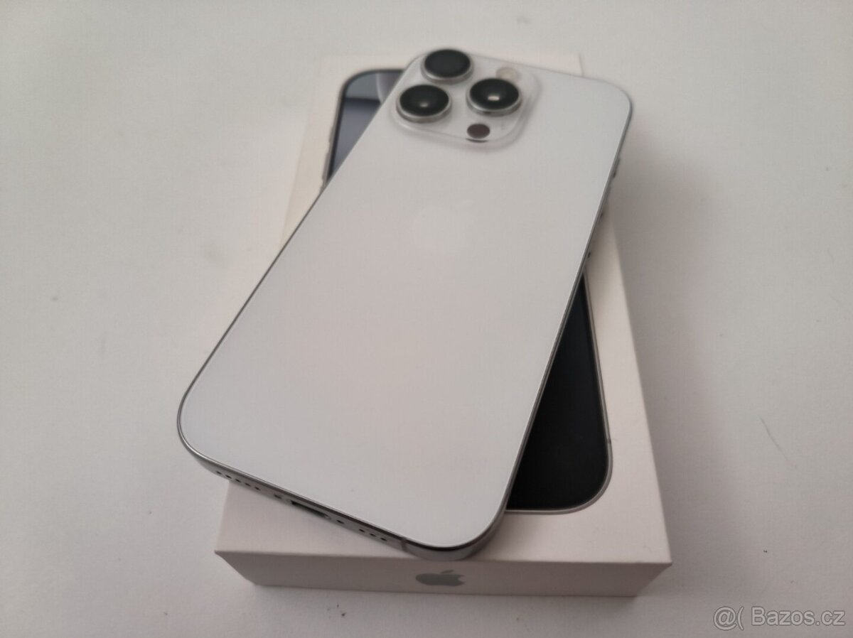 apple iphone 16 PRO 128gb White Titanium 92% Batéria - 5