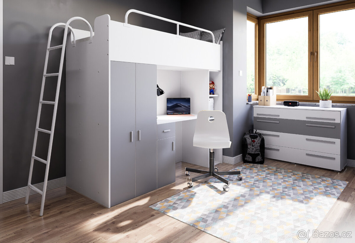 Multifunkční Patrová postel Luna 190 x 80 - 5
