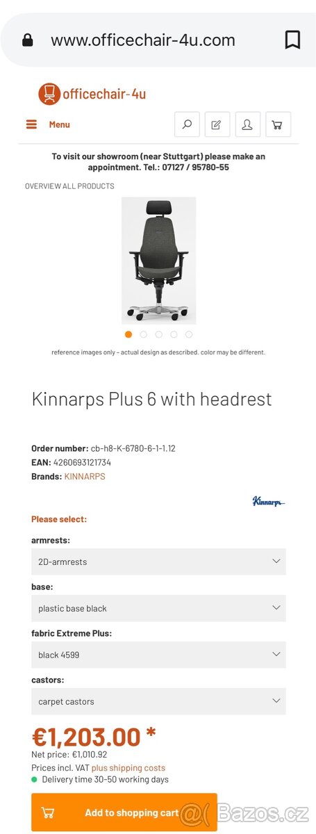 kancelářská židle Kinnarps Plus 6 - 5