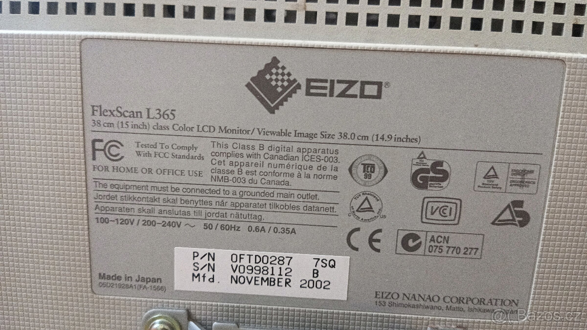 Monitor LCD 15" EIZO FlexScan L365 - 5