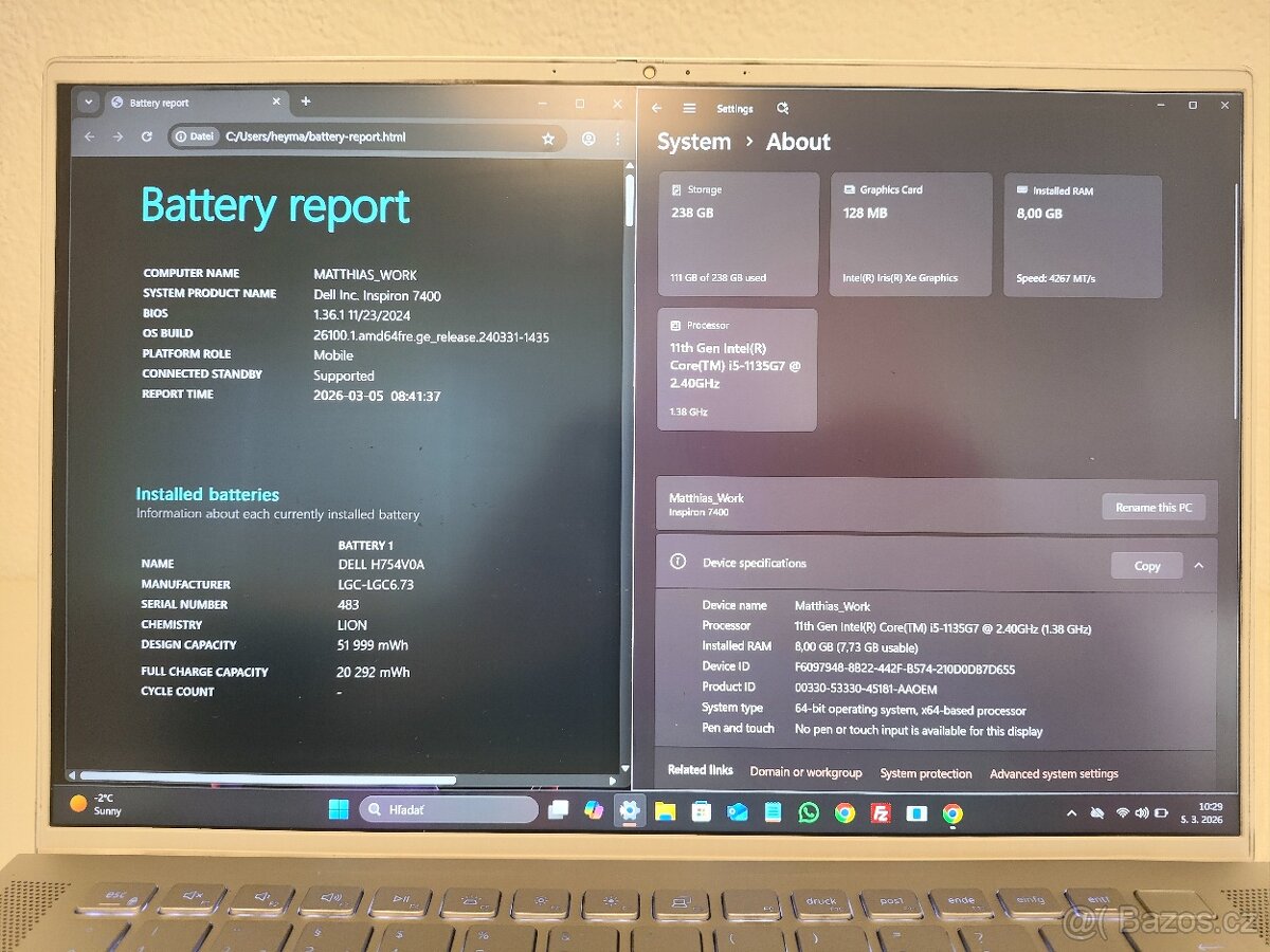 Dell Inspiron 7400 | i5 • 8GB • 256GB SSD - 5