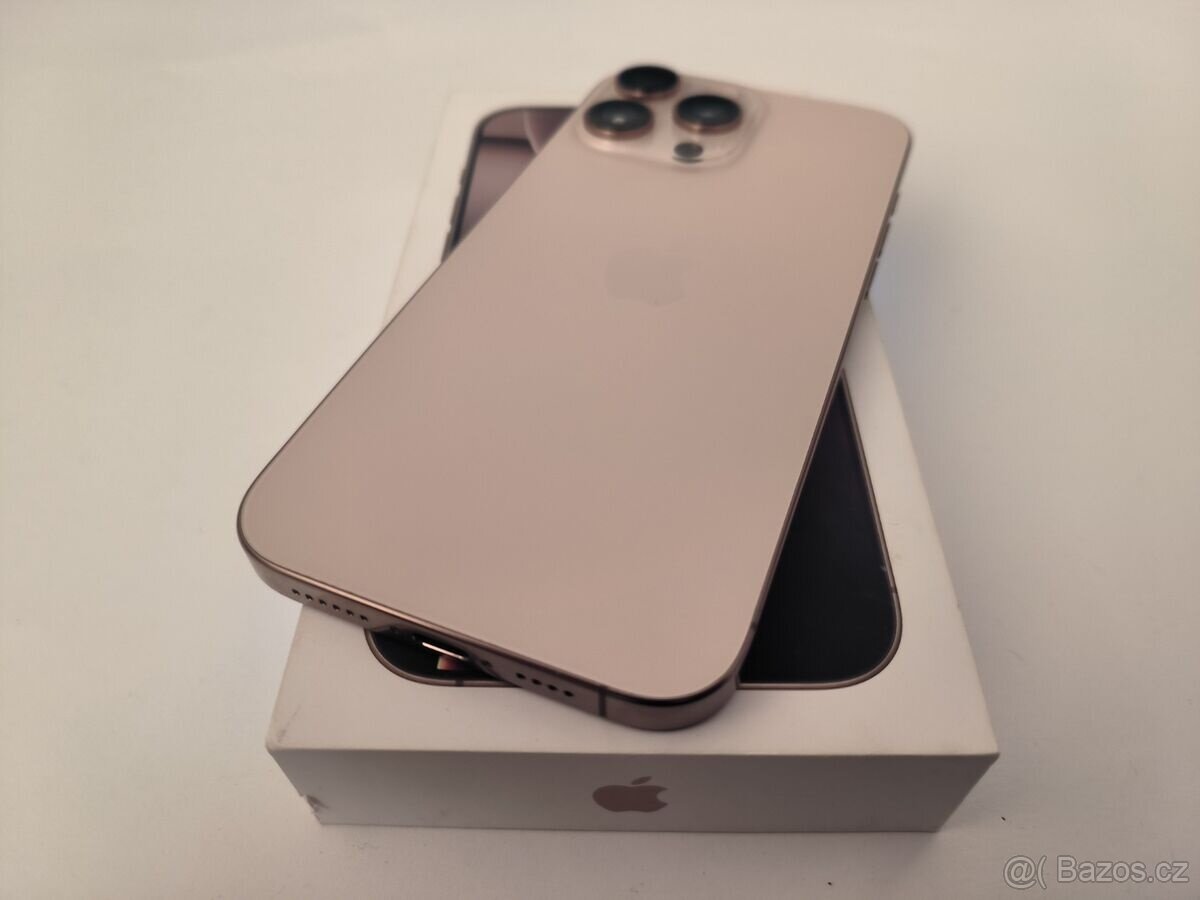apple iphone 16 PRO MAX 256gb Desert Titanium / Batéria 94% - 5