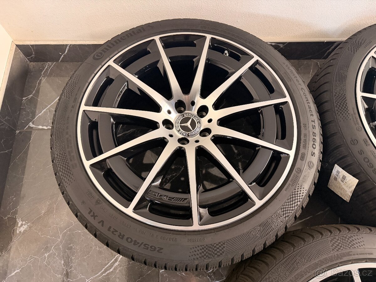 Original alu kola zimní Mercedes Benz EQS & 53 AMG r21 - 5