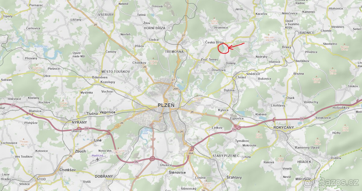 Prodám lesní pozemek v katastrálním území Žichlice u Hromnic - 5