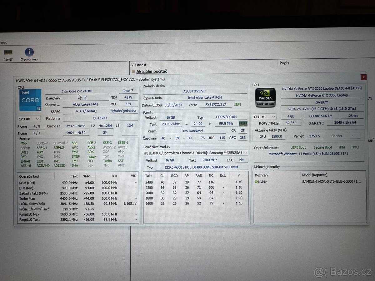Asus TUF Dash F15 - 5