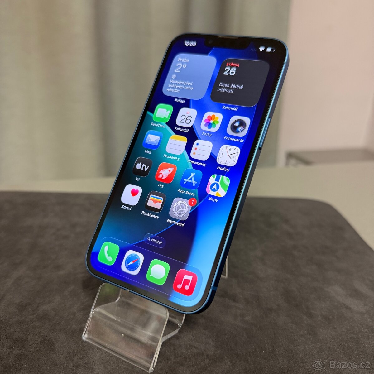 iPhone 13 128GB modrý, pěkný stav, 12 měsíců záruka - 5