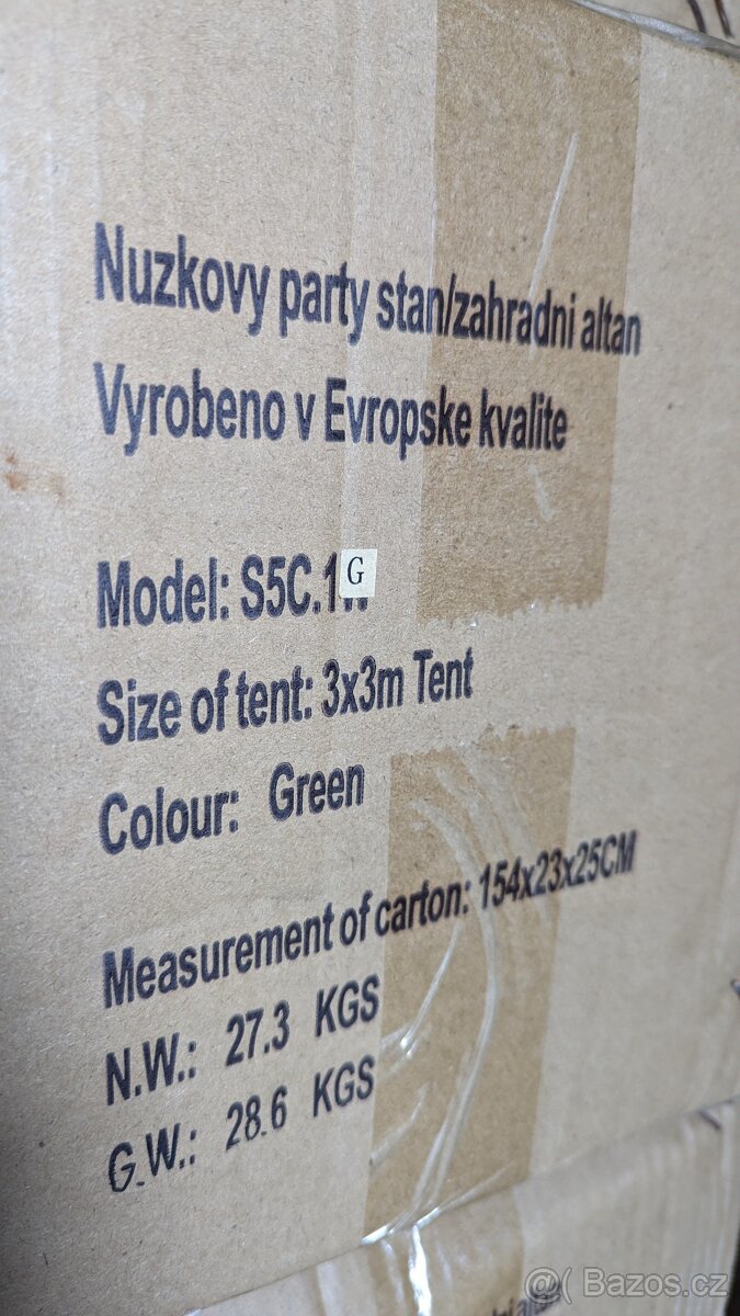 Zesílen,zahradní rychlorozkládací altán - hneda - 5