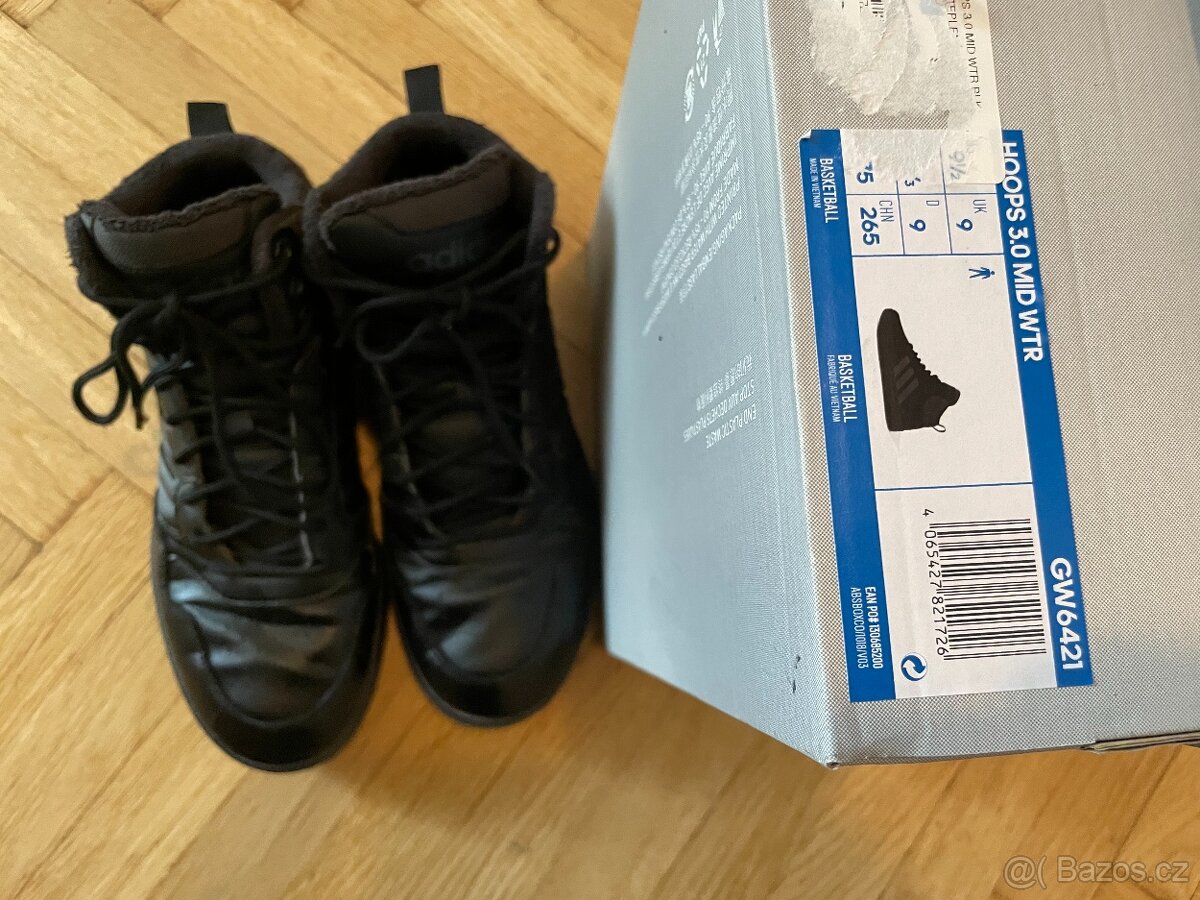 Pánské kotníkové zateplené tenisky Adidas Hoops 3.0 Mid 43 - 5
