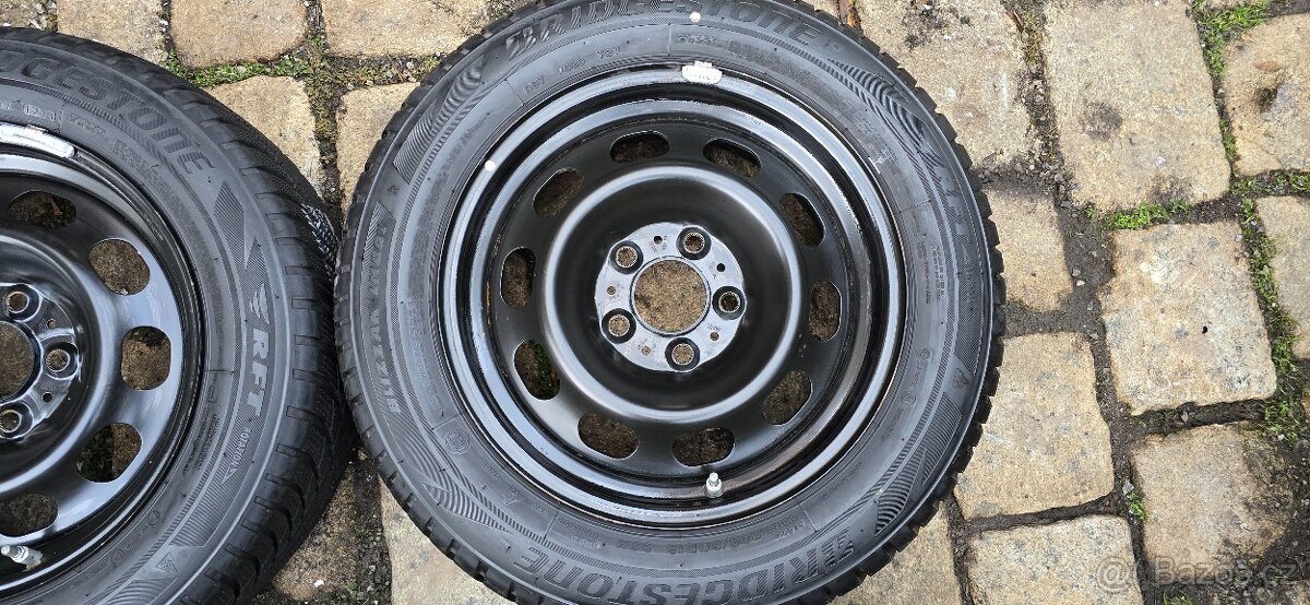 Zimní sada BMW 16" ,7mm, 5x120, ET31- 205/60/16 - pošlu - 5