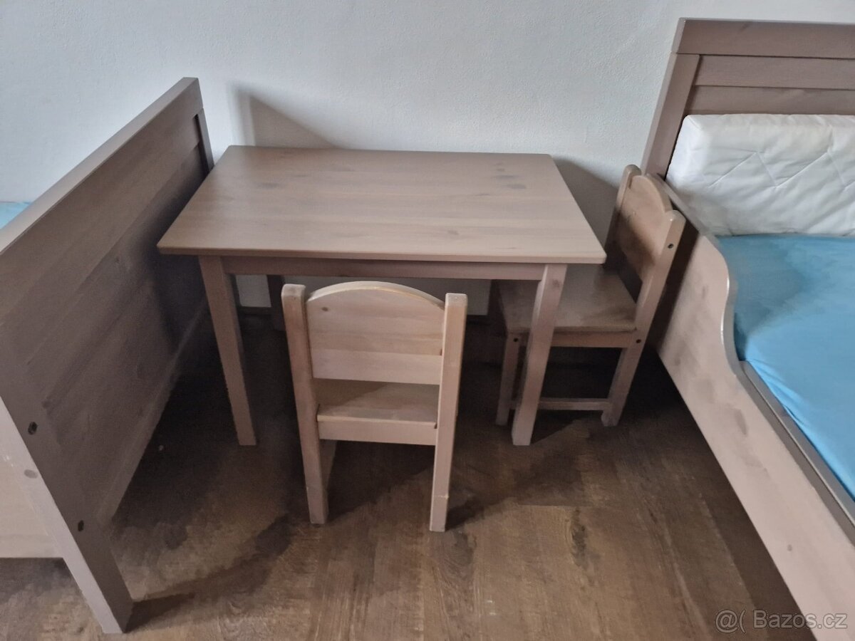 Dětské rostoucí postele a stolek s židličkami - 5