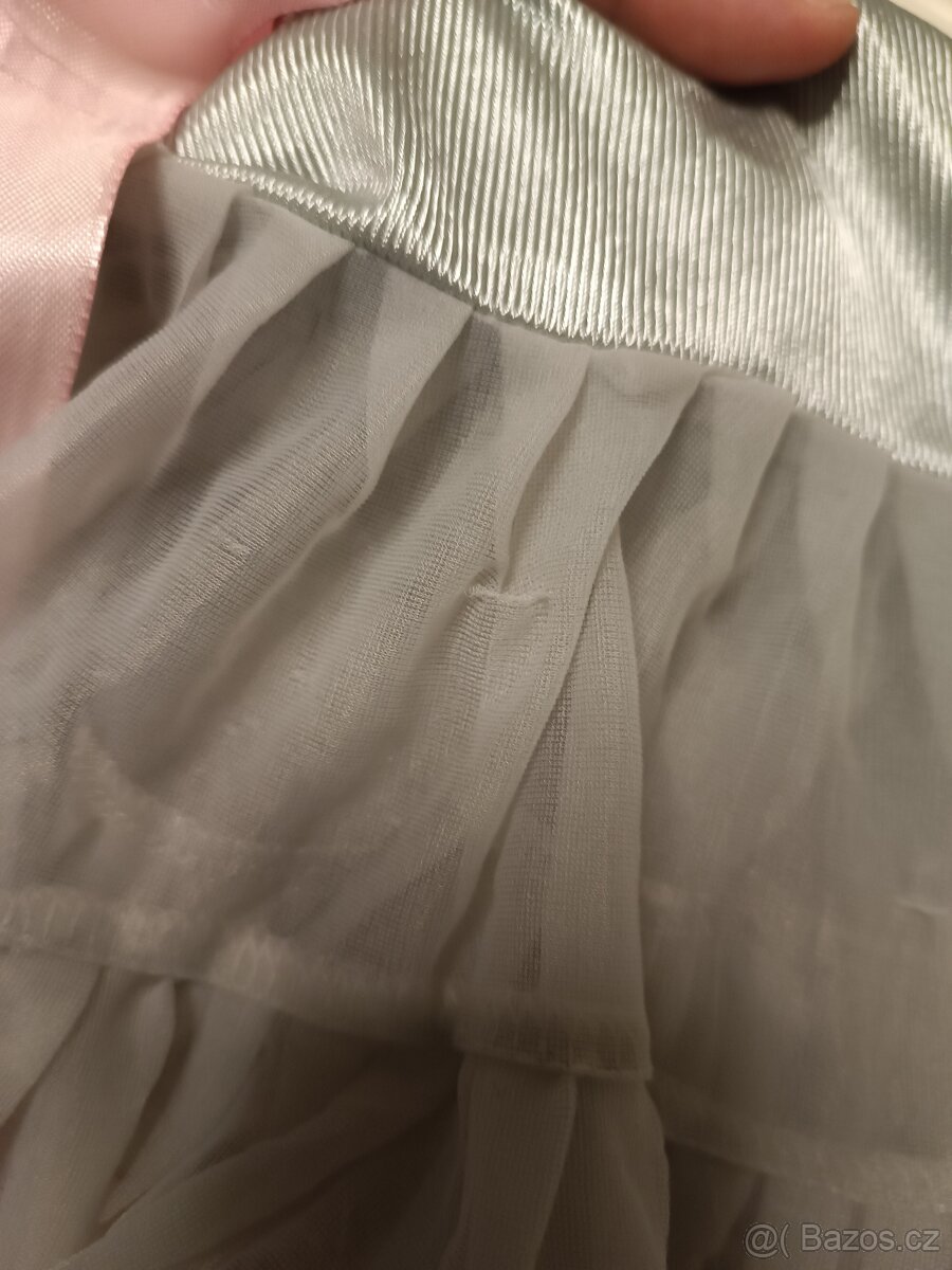 Dívčí Tutu sukně růžovo-šedá - 5