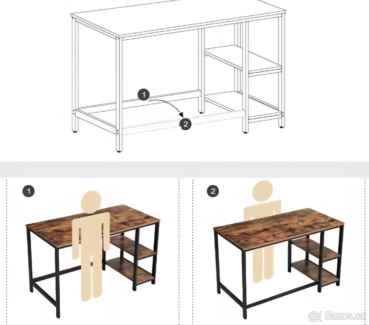 NOVÝ PSACÍ STŮL VASAGLE - 5