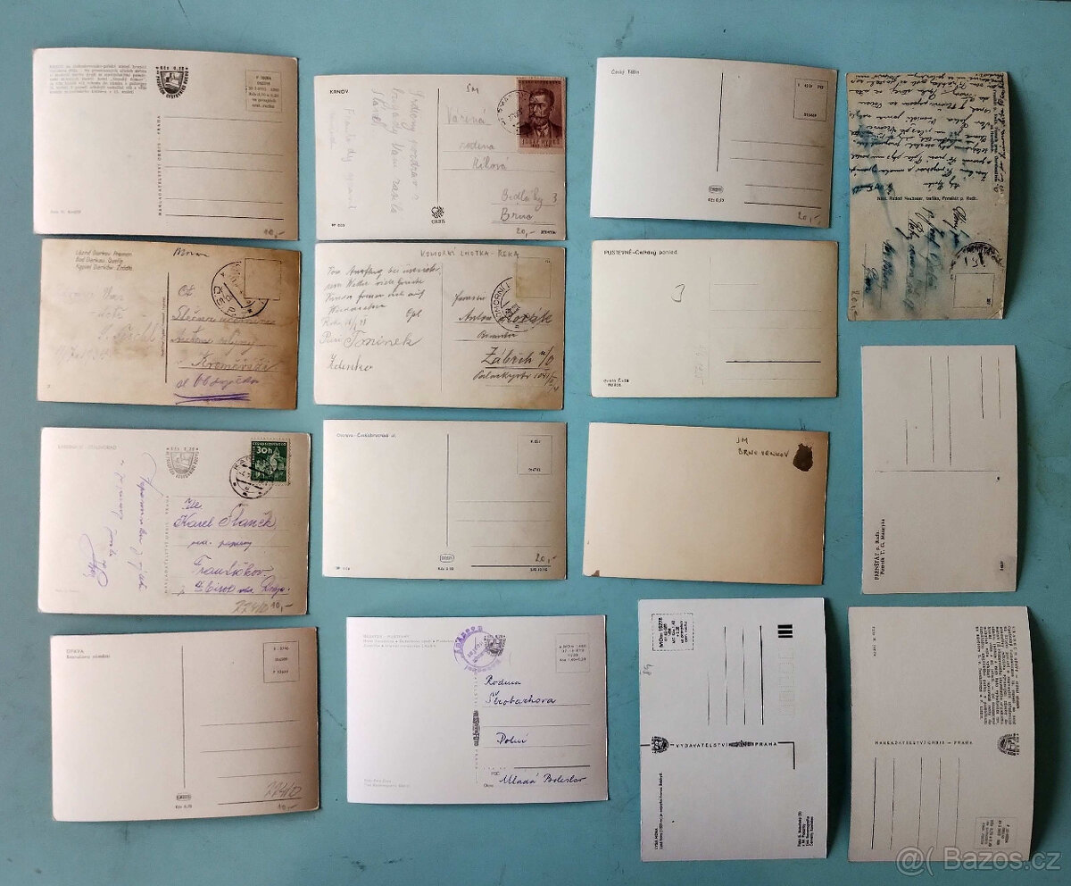 pohlednice Kácov, severní Morava, Semily, Letiny, Rataje - 5