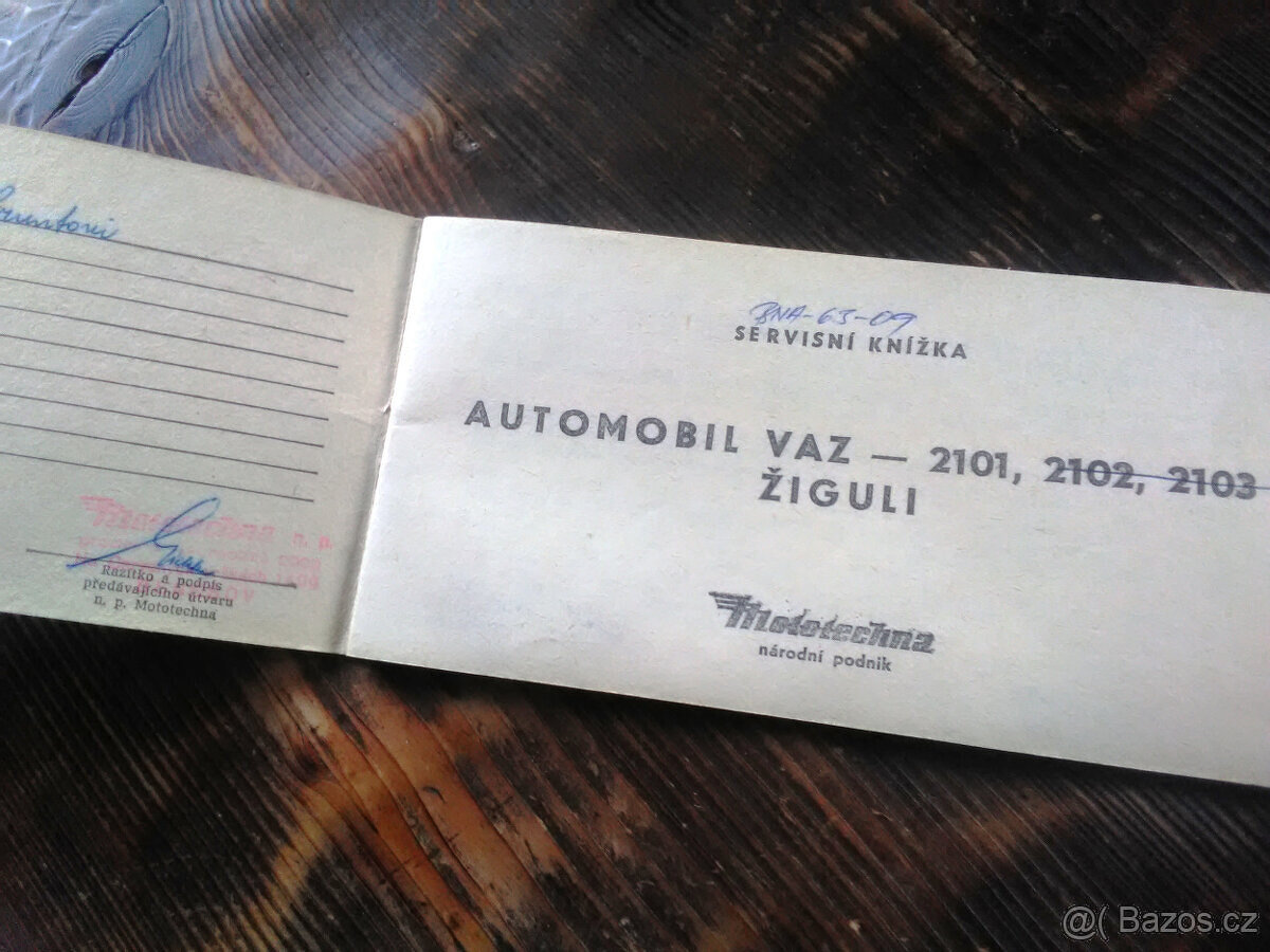 Nové zástěrky VAZ a servisní knížka - 5