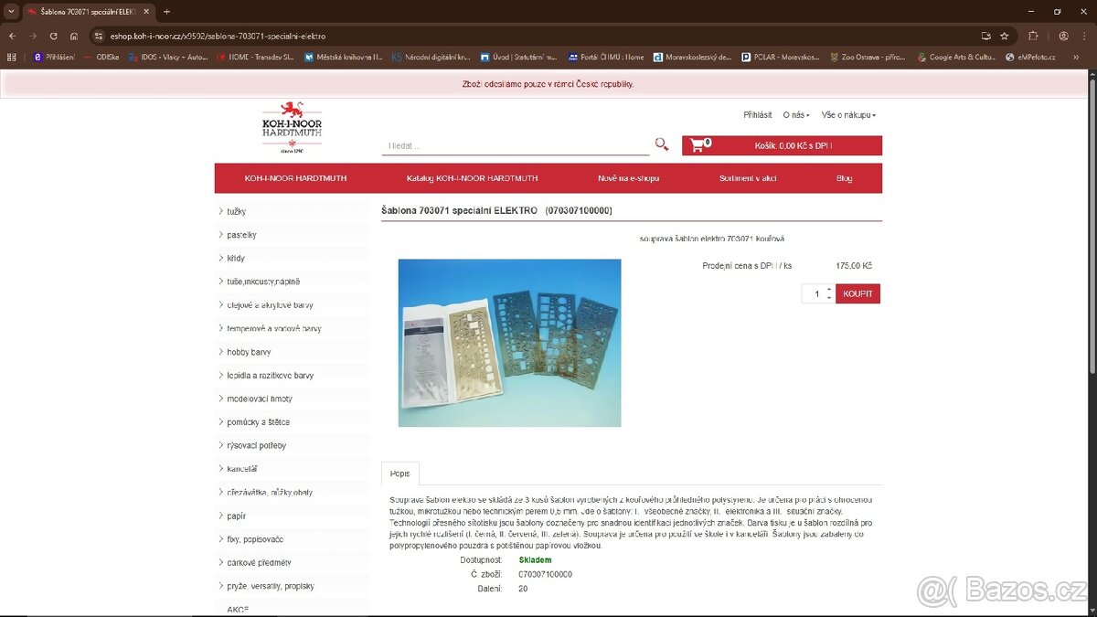 Souprava Elektro šablon - 5