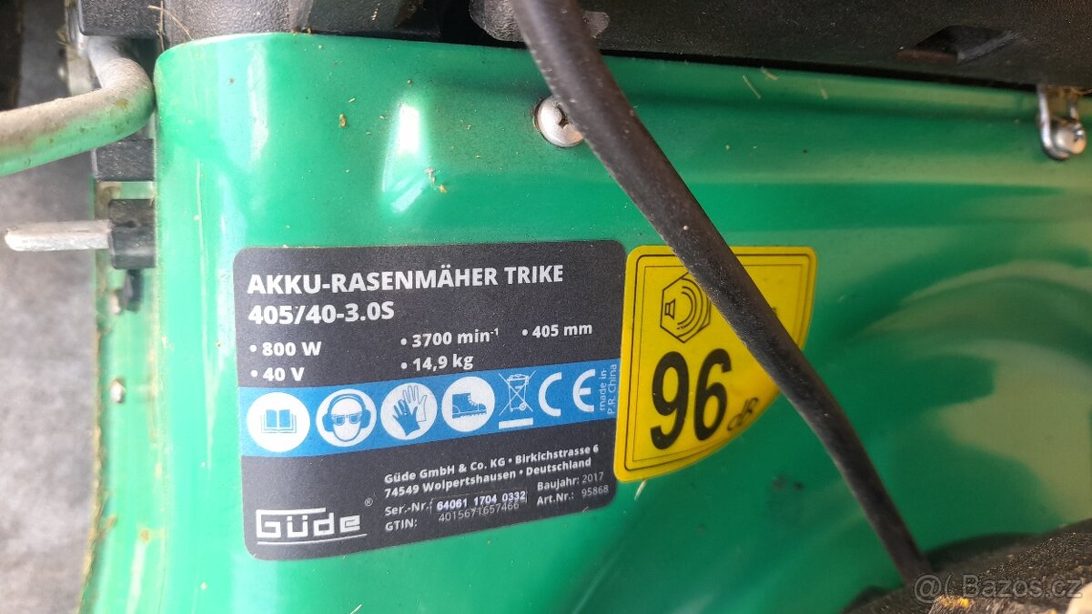 Aku sekačka Gude 40 cm - 5