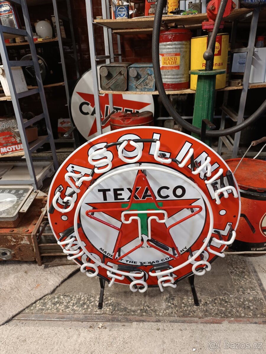 Neon Texaco, dekorace, do garáže - 5